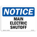 Main Electric Shutoff Sign