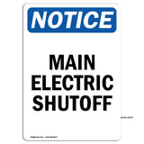 Main Electric Shutoff Sign