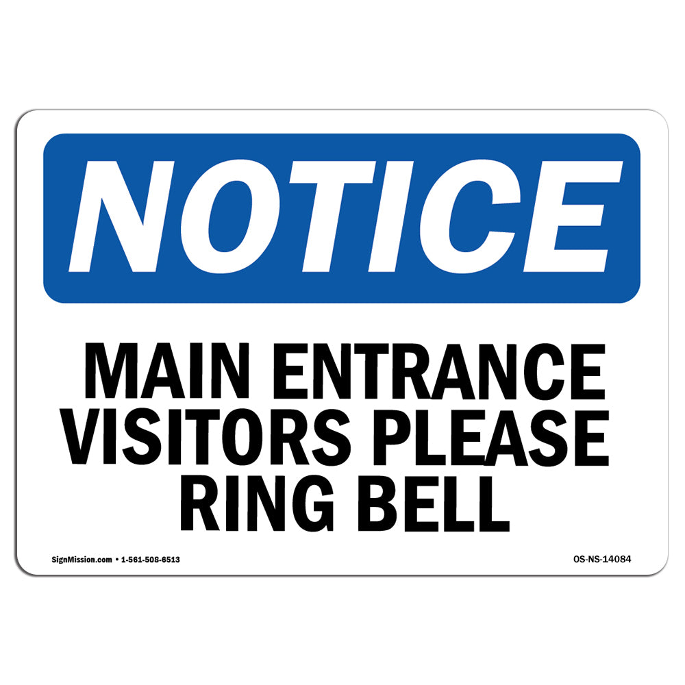 Main Entrance Visitors Please Ring Bell