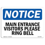 Main Entrance Visitors Please Ring Bell