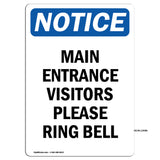Main Entrance Visitors Please Ring Bell