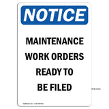 Maintenance Work Orders Ready To Be Filed