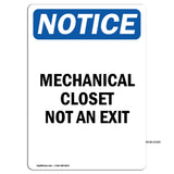 Mechanical Closet Not An Exit