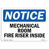Mechanical Room Fire Riser Inside