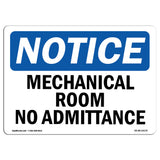 Mechanical Room No Admittance