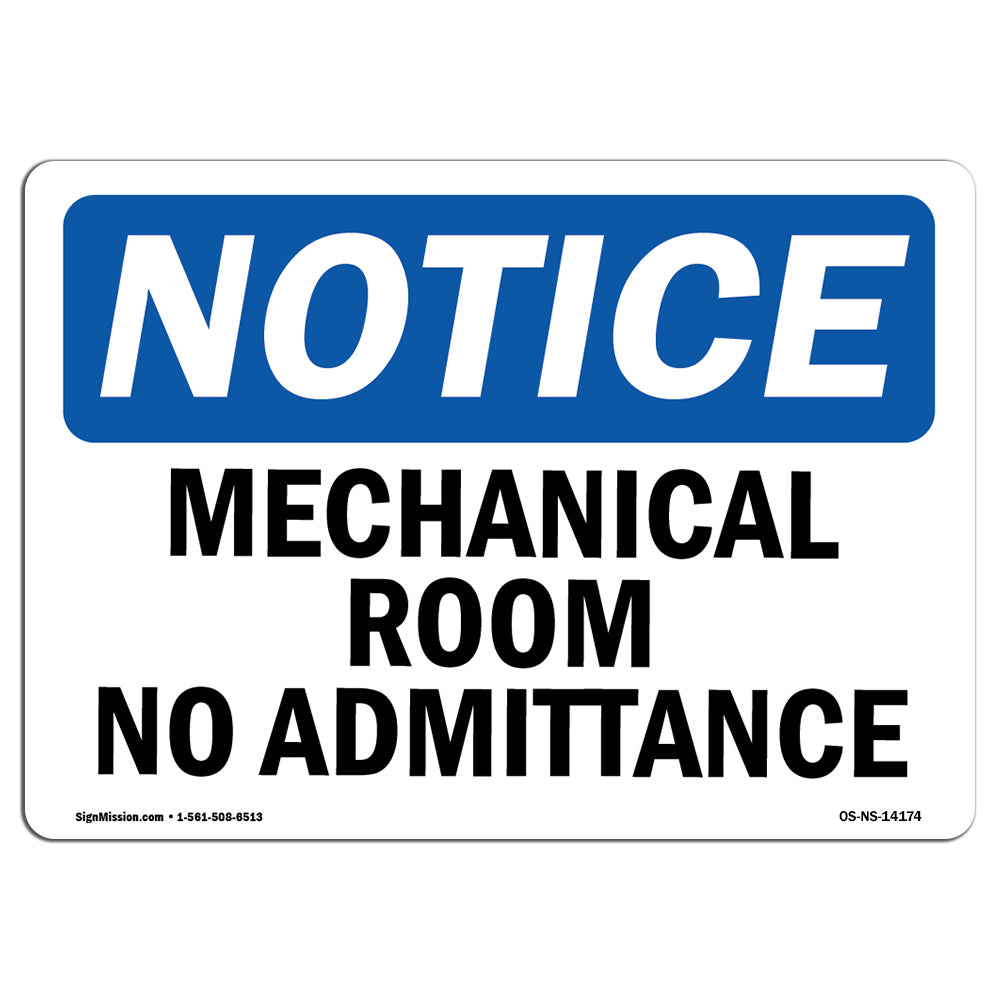 Mechanical Room No Admittance
