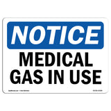 Medical Gas In Use Sign