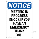 Meeting In Progress Knock If You Have An