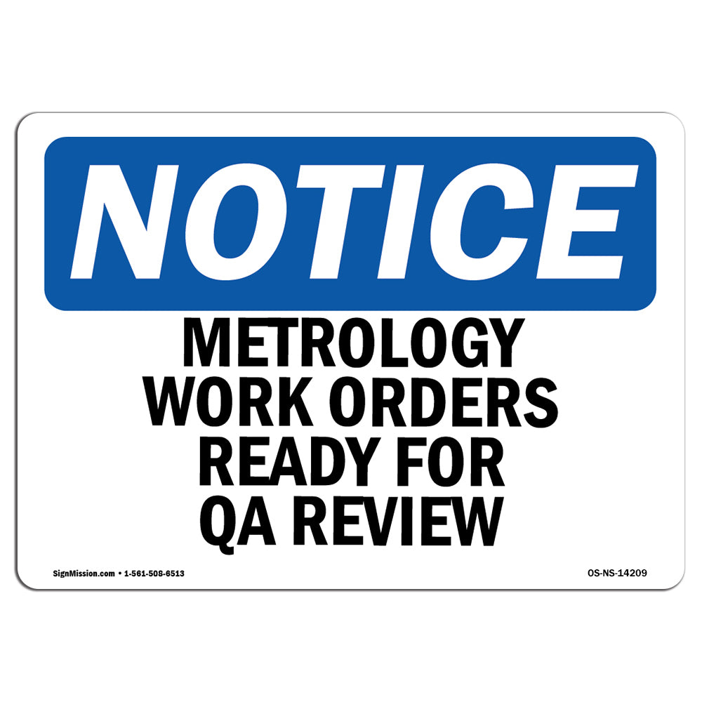 Metrology Work Orders Ready For QA Review