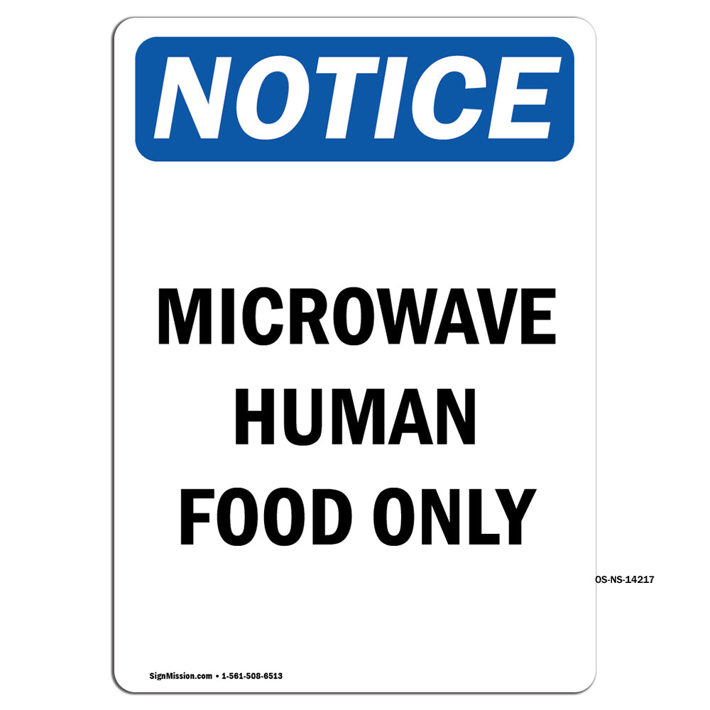 Microwave Human Food Only