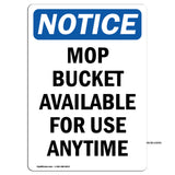 Mop Bucket Available For Use Anytime