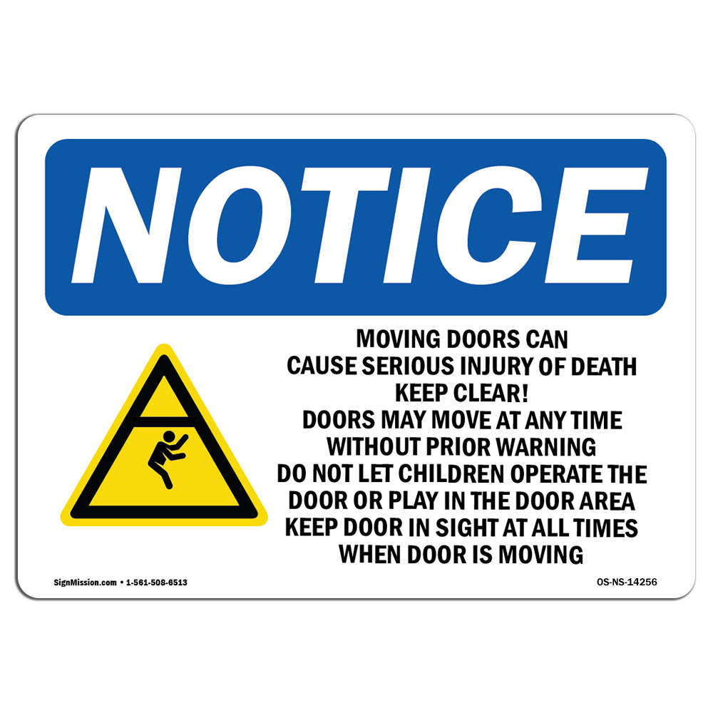 Moving Door Can Cause Serious