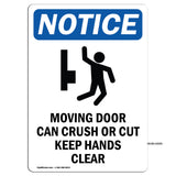 Moving Door Can Crush Or Cut