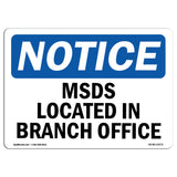 MSDS Located At Branch Office