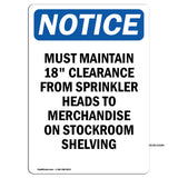 Must Maintain 18 Clearance From
