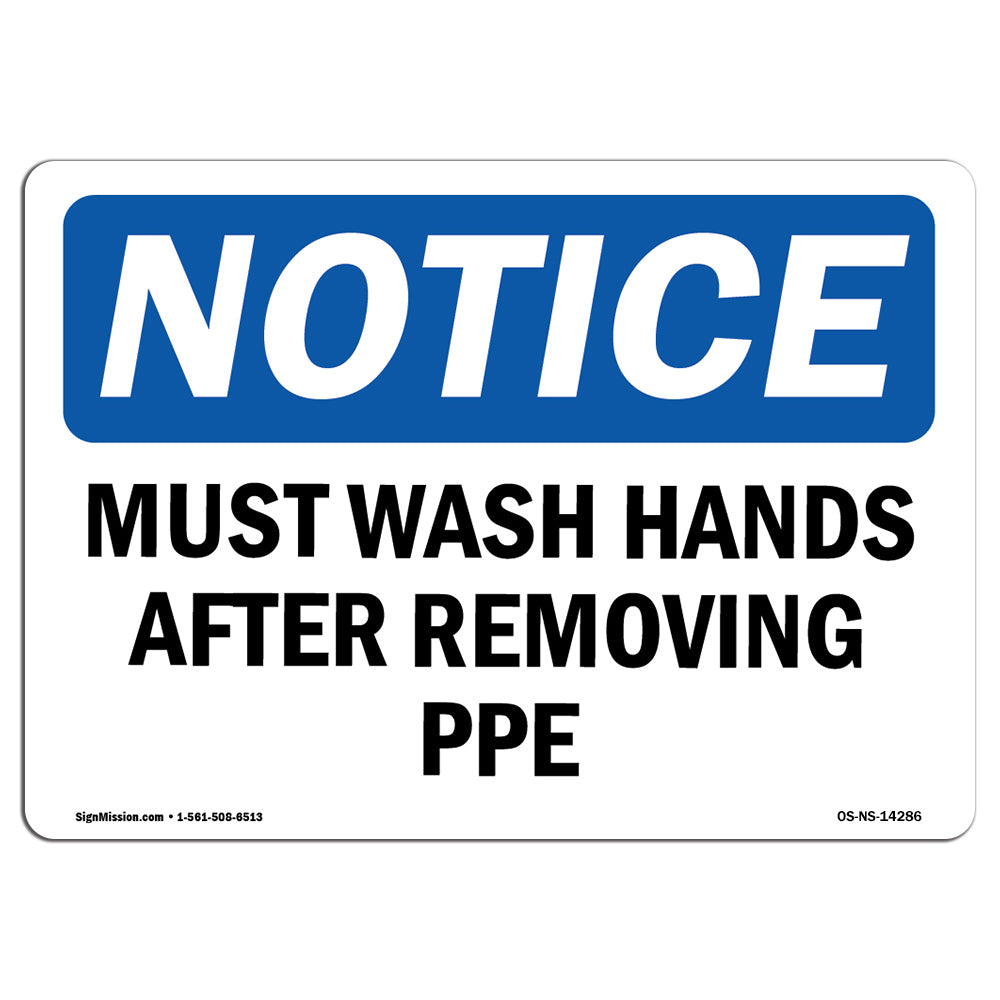 Must Wash Hands After Removing Ppe