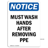Must Wash Hands After Removing Ppe