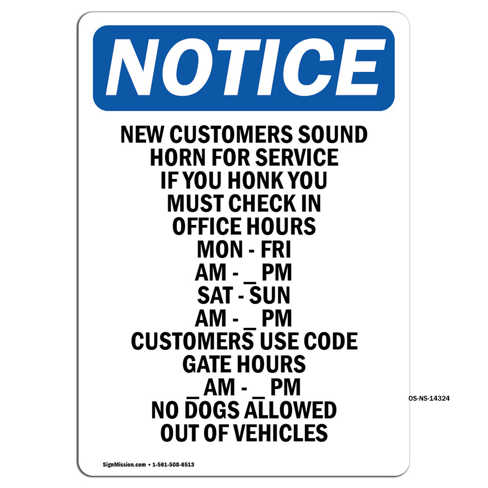 New Customers Sound Horn For Service If