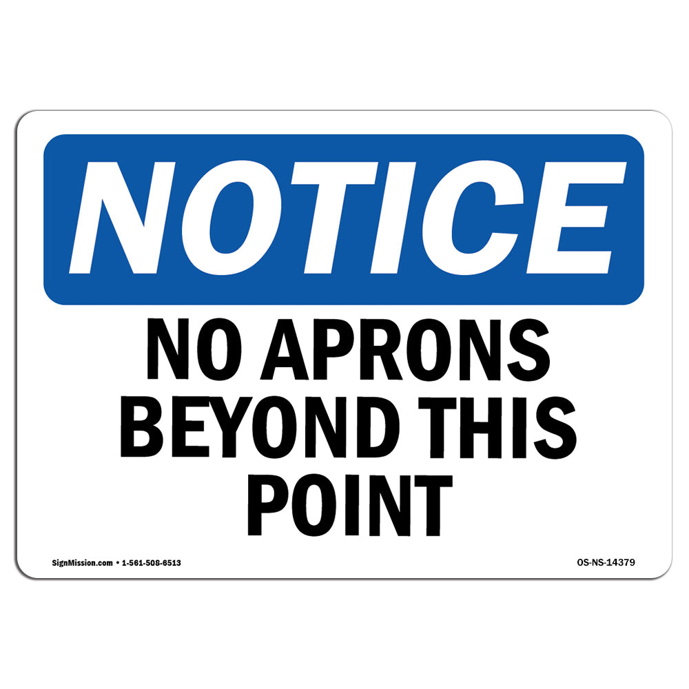No Aprons Beyond This Point