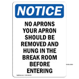 No Aprons Your Apron Should Be Removed And