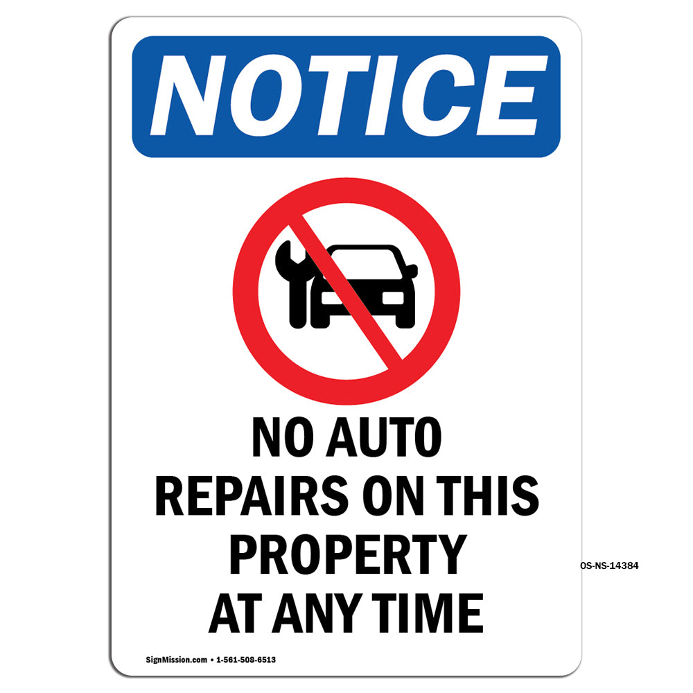 No Auto Repairs On