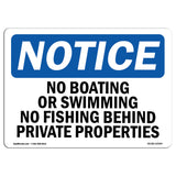 No Boating Or Swimming No Fishing Behind