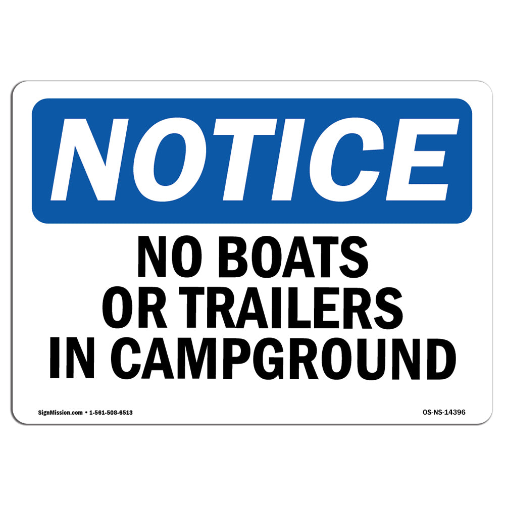 No Boats Or Trailers In Campground