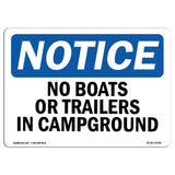 No Boats Or Trailers In Campground