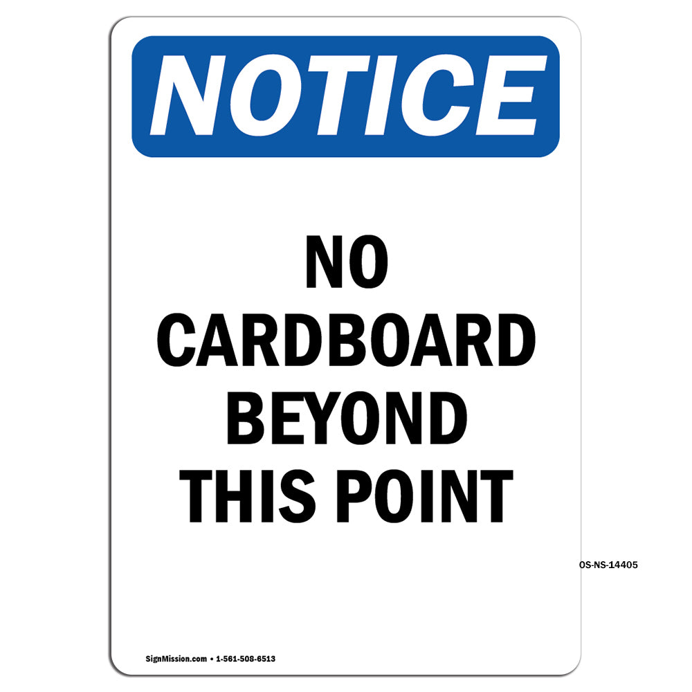 No Cardboard Beyond This Point