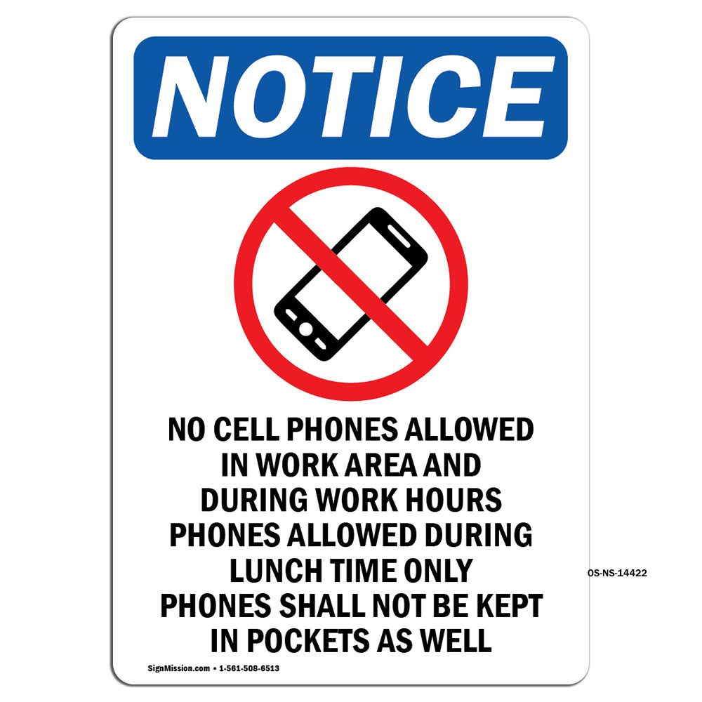 No Cell Phones Allowed In Work