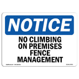 No Climbing On Premises Fence Management
