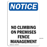 No Climbing On Premises Fence Management
