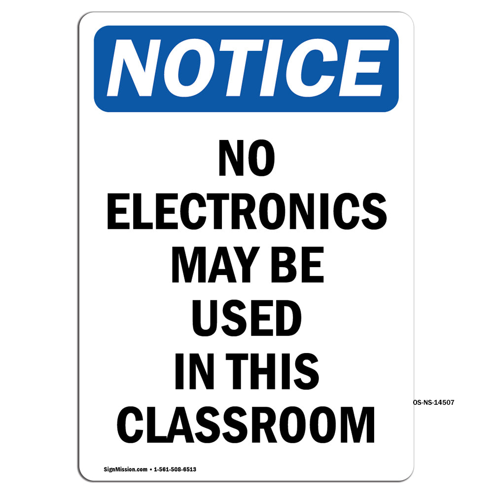 No Electronics May Be Used In