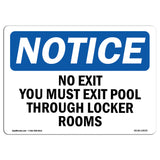 No Exit You Must Exit Pool Through Locker Rooms