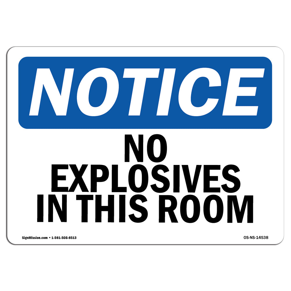 No Explosives In This Room