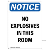 No Explosives In This Room