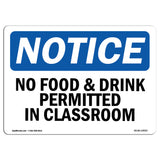No Food & Drink Permitted In Classroom