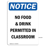 No Food & Drink Permitted In Classroom