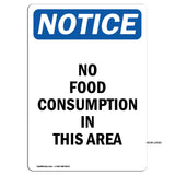 No Food Consumption In This Area