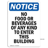 No Food Or Beverages Of Any Kind