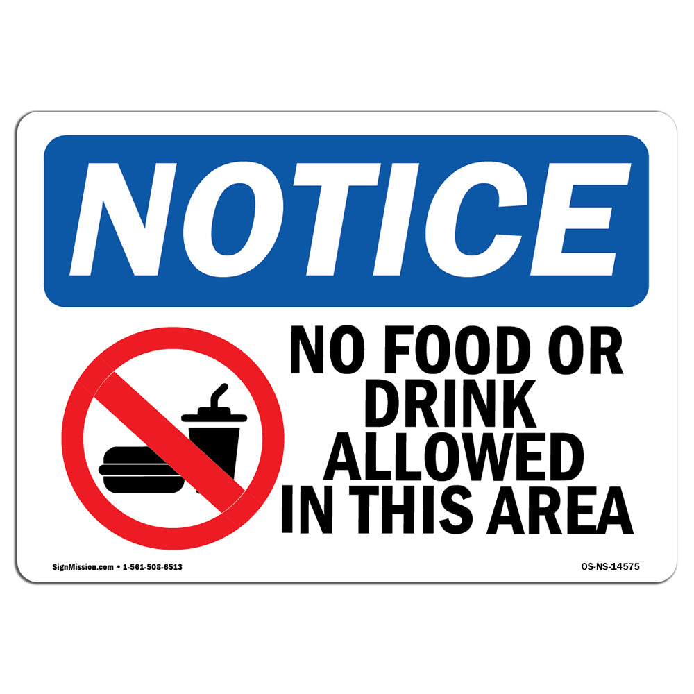 No Food Or Drink Allowed In This Area