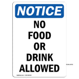 No Food Or Drink Allowed Sign