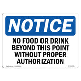 No Food Or Drink Beyond This Point Without