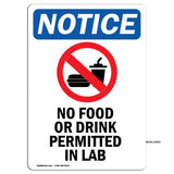 No Food Or Drink Permitted In Lab