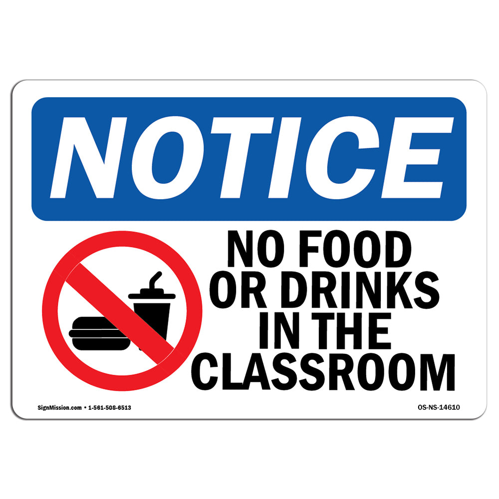 No Food Or Drinks In The Classroom