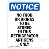 No Food Or Drinks To Be Stored In This Refrigerator