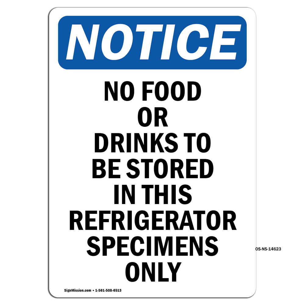 No Food Or Drinks To Be Stored In This Refrigerator