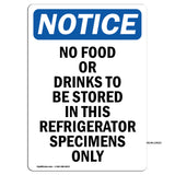 No Food Or Drinks To Be Stored In This Refrigerator