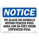 No Glass Or Animals Within Fenced Pool Area