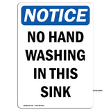 No Hand Washing In This Sink